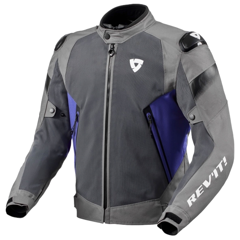 Giacca da moto Revit Control Air H2O grigio-blu