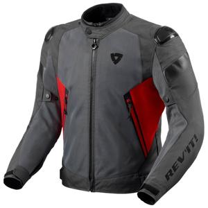 Giacca da moto Revit Control Air H2O grigio e rosso