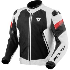 Giacca da moto Revit Control Air H2O bianca e nera
