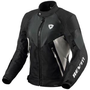 Giacca da moto Revit Control H2O nero-argento da donna