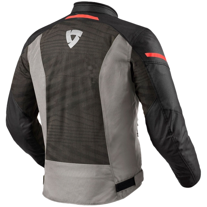 Giacca da moto Revit Torque 2 H2O grigio-rosso
