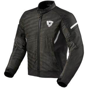 Giacca da moto Revit Torque 2 H2O bianca e nera