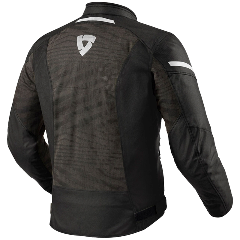 Giacca da moto Revit Torque 2 H2O bianca e nera