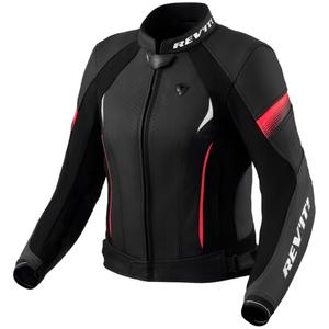 Giacca di pelle da donna Revit Xena 4 nero-rosa