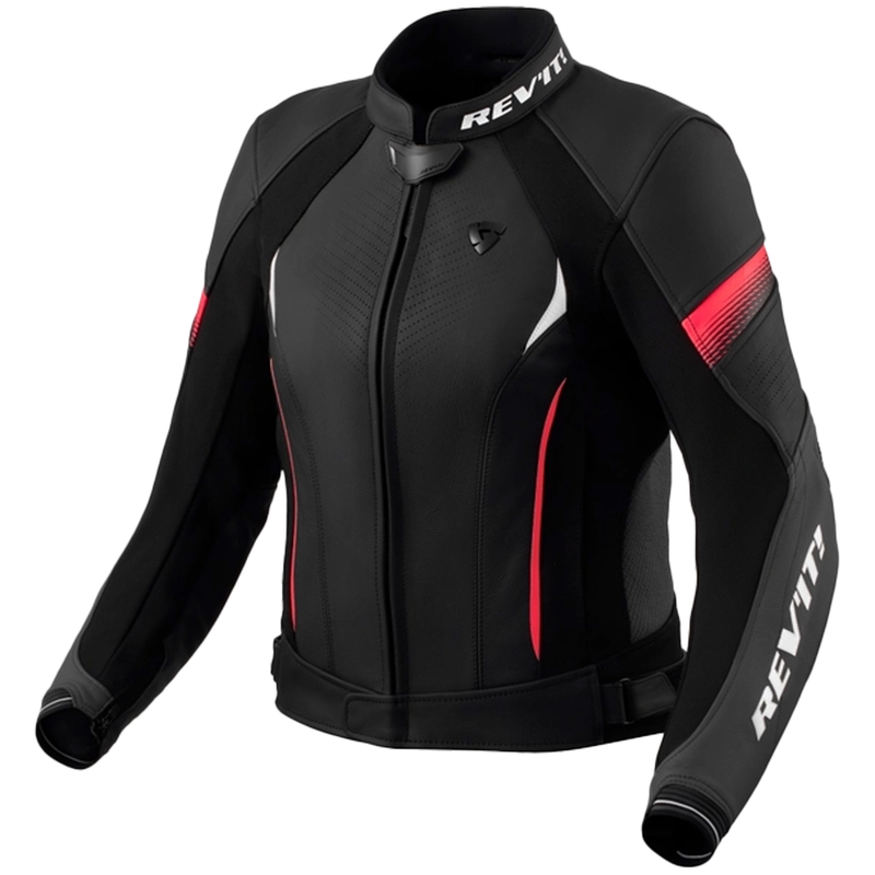 Giacca di pelle da donna Revit Xena 4 nero-rosa