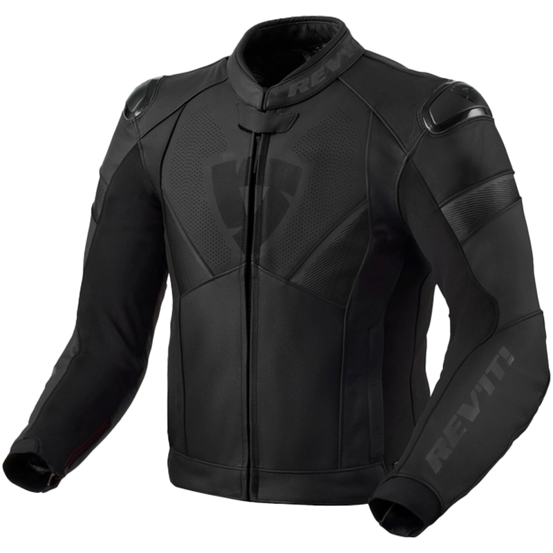 Giacca da moto in pelle Revit Argon 2 nero-antracite