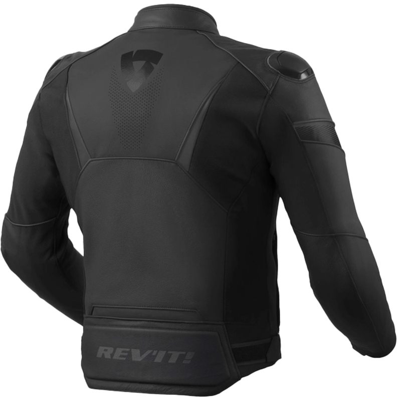 Giacca da moto in pelle Revit Argon 2 nero-antracite