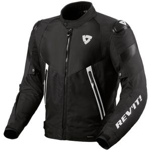 Giacca da moto Revit Control H2O nero-bianco