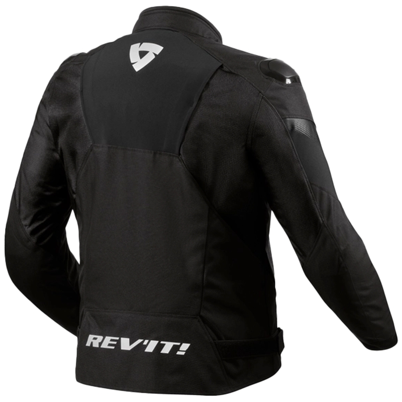 Giacca da moto Revit Control H2O nero-bianco
