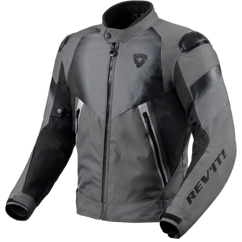 Giacca moto Revit Control H2O grigio-nera