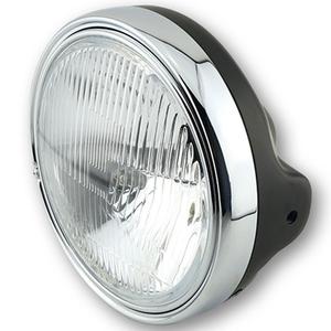 Faro anteriore Highsider Smart LTD 7 con vetro goffrato, nero lucido