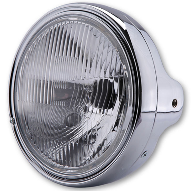 Faro anteriore Highsider Smart LTD 7 con vetro goffrato, cromato