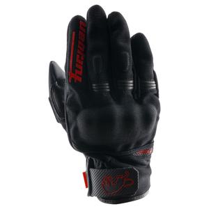 Guanti da moto Furygan Jet D3O Evo neri-rossi