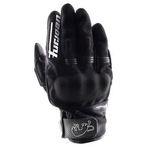 Guanti da moto da donna Furygan Jet Lady D3O® Evo nero-bianco