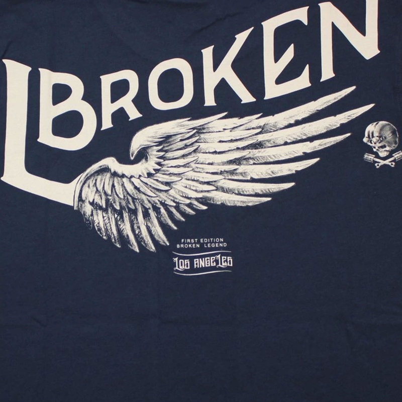 Maglietta Yakuza Premium Broken Legend - Finisher blu scuro