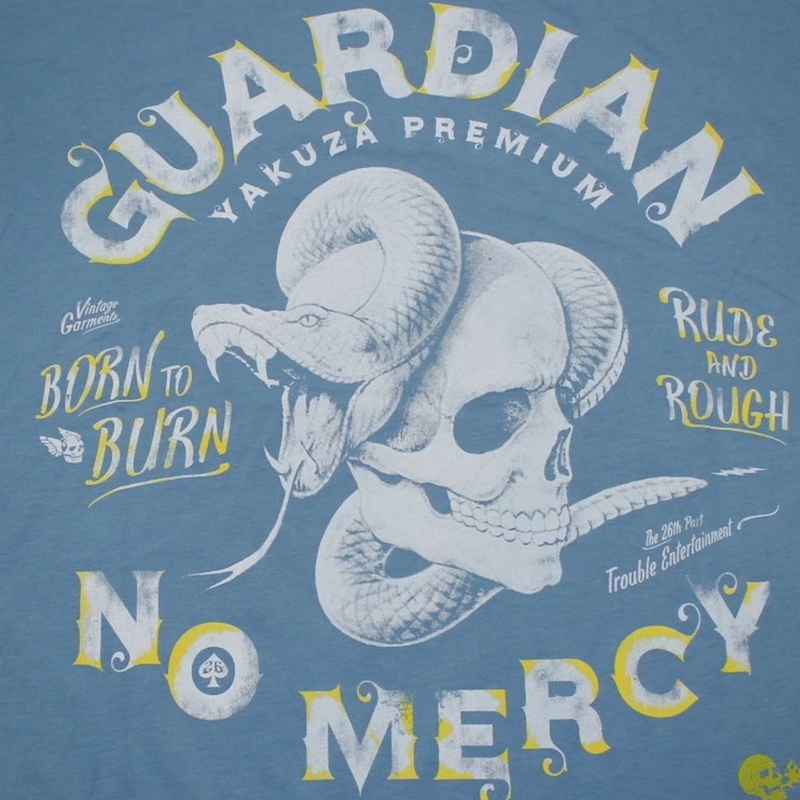 Maglietta Yakuza Premium Guardian No Mercy blu