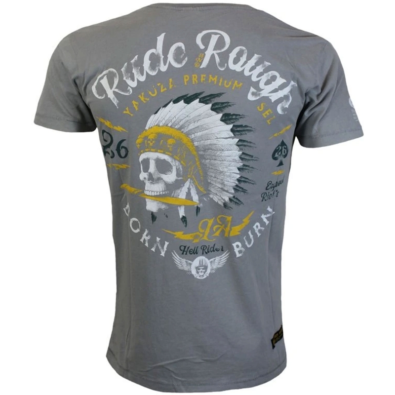 Maglietta Yakuza Premium Rude and Rough - Los Angeles grigia