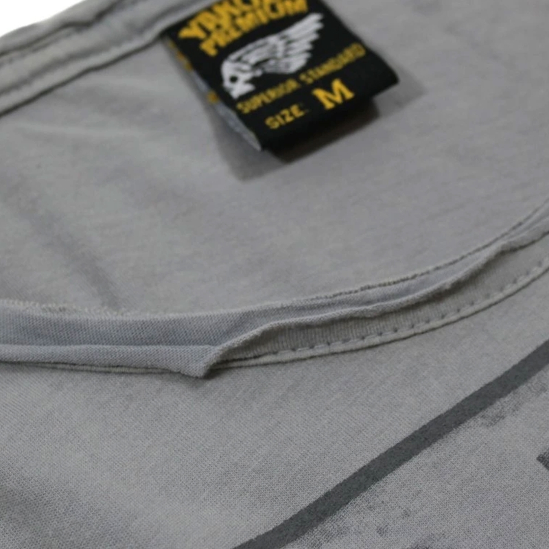 Maglietta Yakuza Premium Rude and Rough Born to Burn - Los Angeles grigia