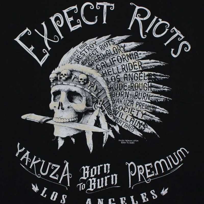 Maglietta Yakuza Premium Expect Riots - Los Angeles nera