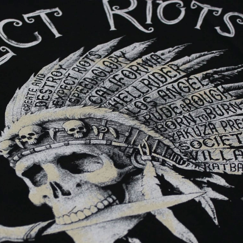 Maglietta Yakuza Premium Expect Riots - Los Angeles nera