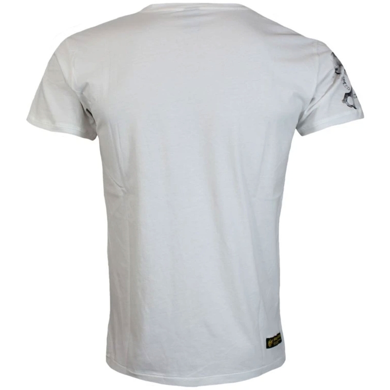 Maglietta Yakuza Premium Rude and Rough Born to Burn - Los Angeles bianca