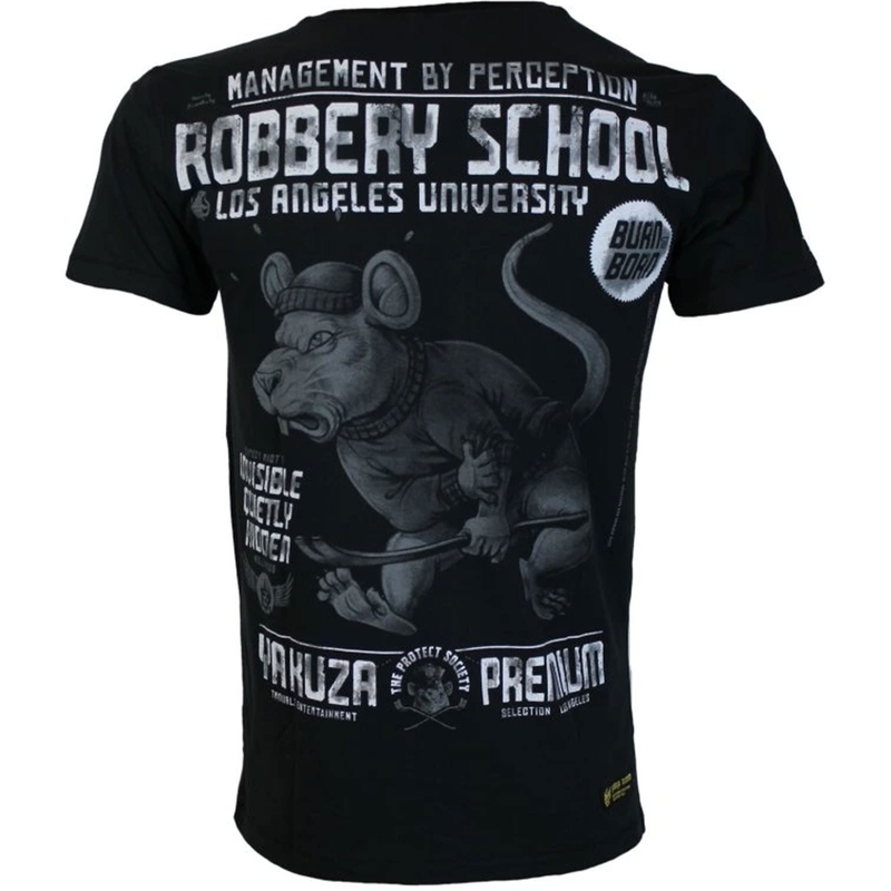 Maglietta Yakuza Premium Robbery School - Los Angeles nera
