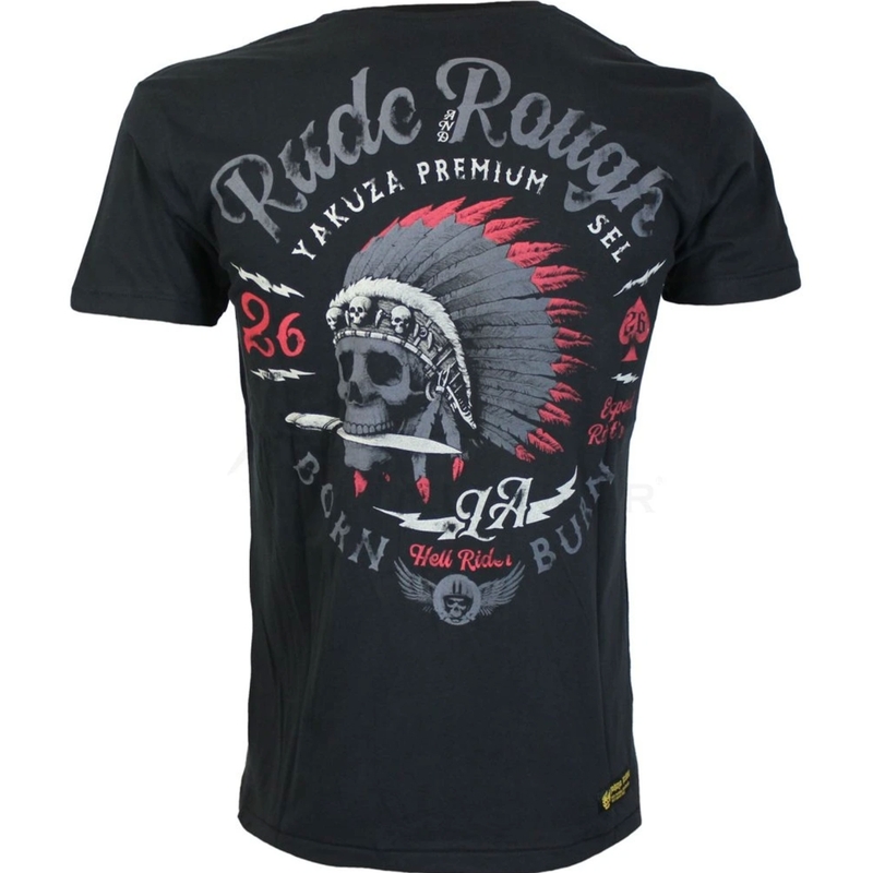 Maglietta Yakuza Premium Rude and Rough - Los Angeles nera