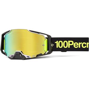 Occhiali da motocross 100% Armega Orban con plexiglass dorato