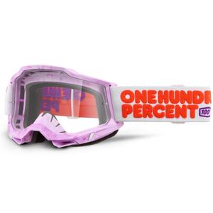 Occhiali da motocross 100% Accuri 2 Hundreds con plexiglass trasparente