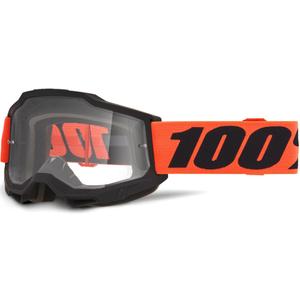Maschera da motocross 100% Accuri 2 Ferran con plexiglass trasparente