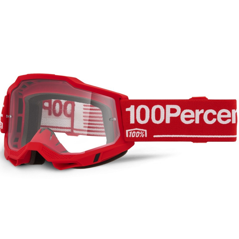 Occhiali da motocross 100% Accuri 2 Wolg con plexiglass trasparente