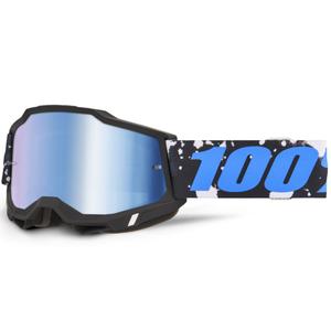Maschera da motocross 100% Accuri 2 Callisto con plexiglass blu