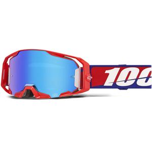 100% ARmatic I migliori occhiali da motocross con plexiglass blu