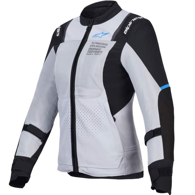 Giacca da moto da donna Alpinestars Stella ST-2 Air grigio chiaro-nero