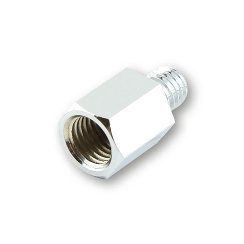 Adattatore per specchio Highsider Smart da filettatura destra M10 a filettatura destra M8 cromato
