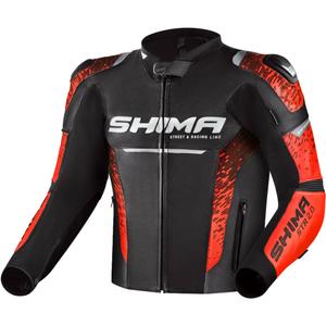 Giacca da moto Shima STR 2.0 rosso fluo