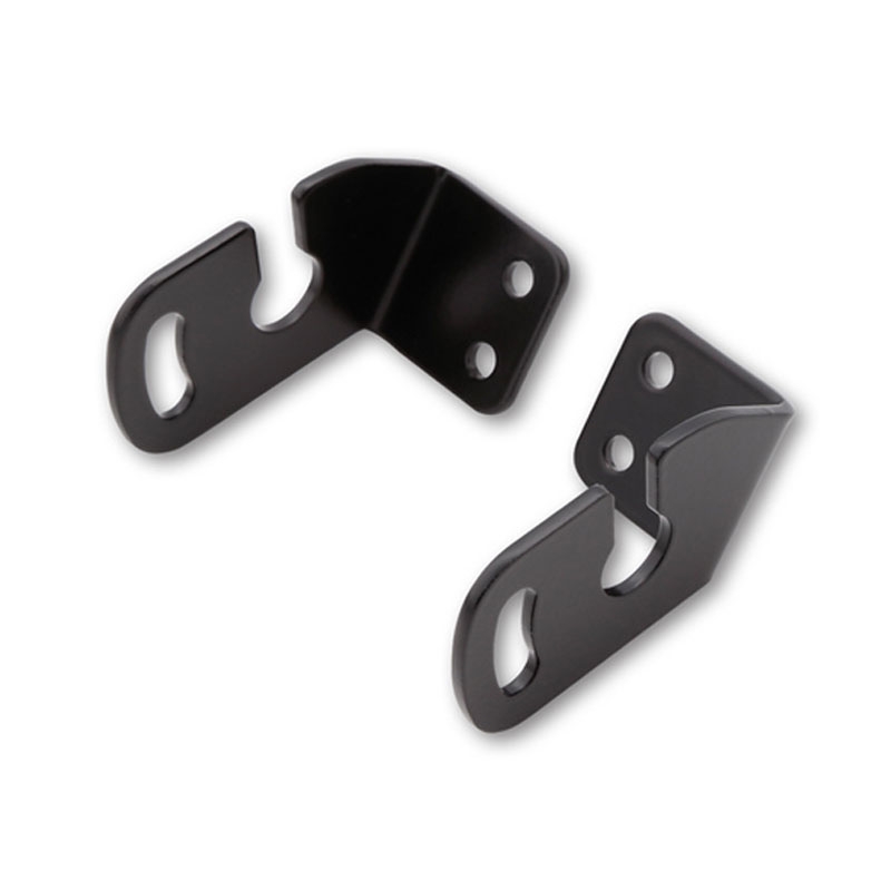 Supporto originale per indicatori di direzione Highsider Pro per targa moto Aprilia/BMW/Triumph/Yamaha, nero