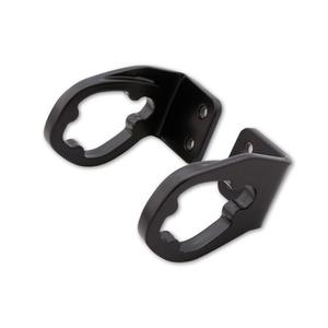Supporto originale per indicatori di direzione a LED Highsider Pro per targa moto Ducati, nero
