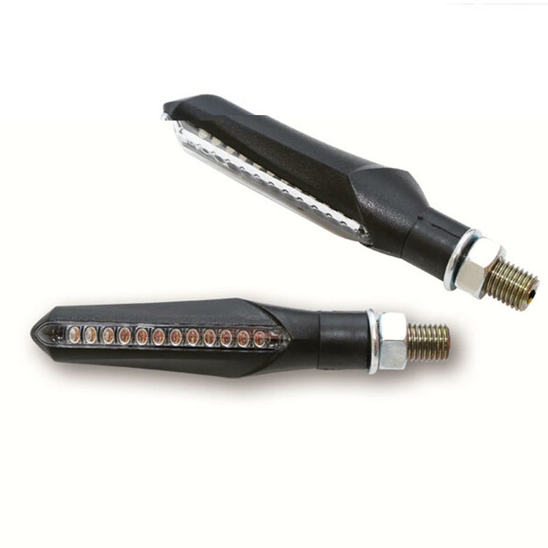 Indicatori di direzione per moto Highsider Smart Run LED neri
