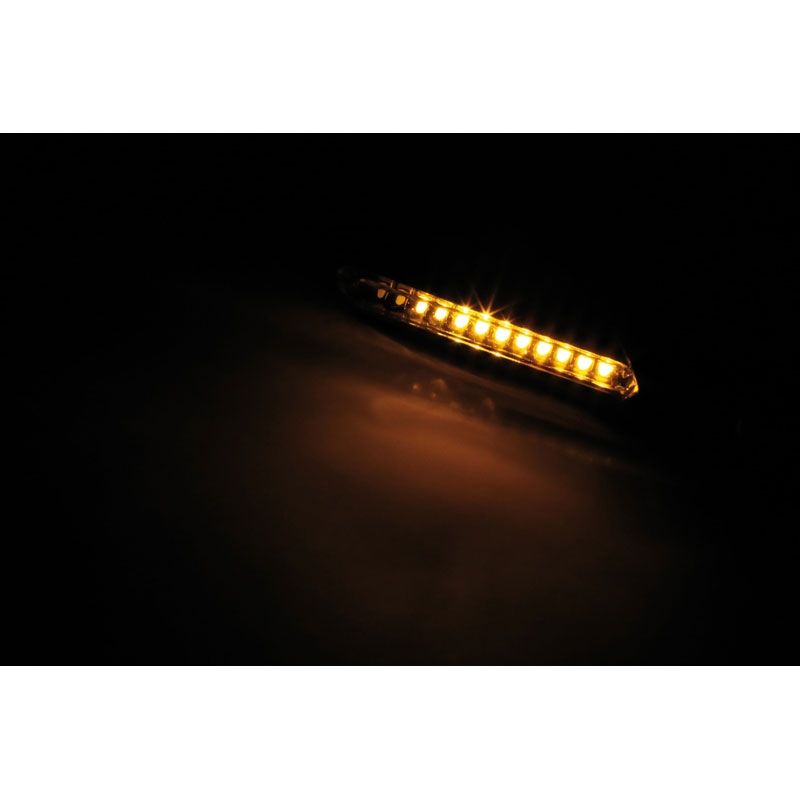 Indicatori di direzione per moto Highsider Smart Run LED neri