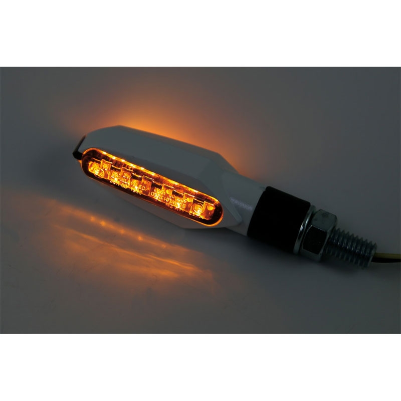 Indicatori di direzione per moto Highsider Smart Multiface LED bianchi