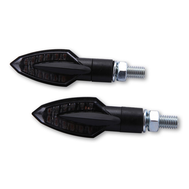 Indicatori di direzione per moto Highsider Smart Vinci LED neri