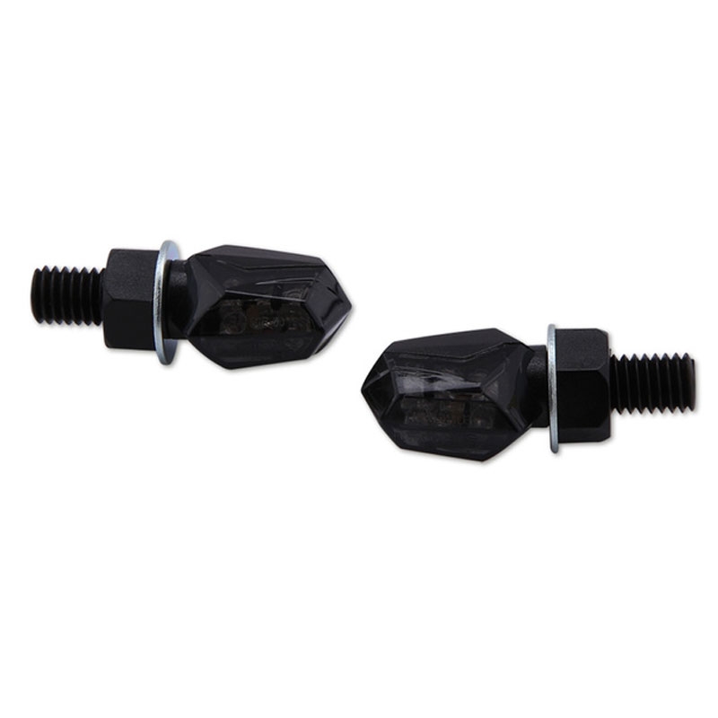 Indicatori di direzione per moto Highsider Smart Tiny LED neri