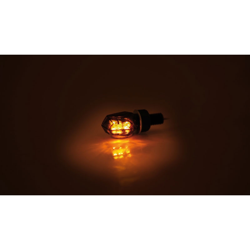 Indicatori di direzione per moto Highsider Smart Tiny LED neri