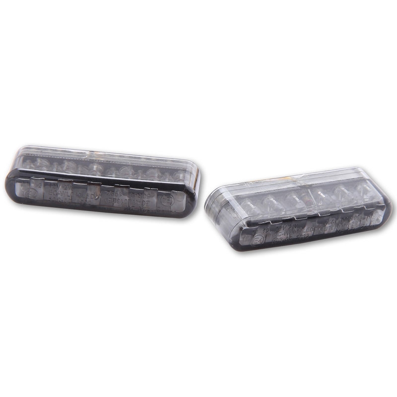 Indicatori di direzione per moto Highsider Smart Shorty LED grigio fumo