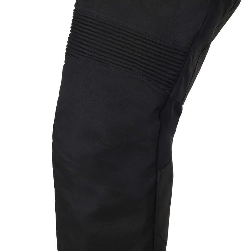 Pantaloncini da moto RSA EXO 2 neri-grigi-giallo fluo
