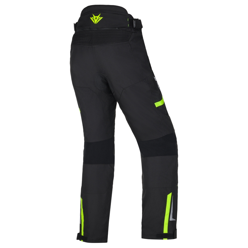 Pantaloncini da moto RSA EXO 2 da donna neri-giallo fluo