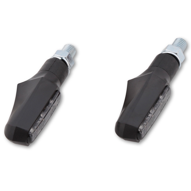 Indicatori di direzione per moto Highsider Smart Shorty Fin neri