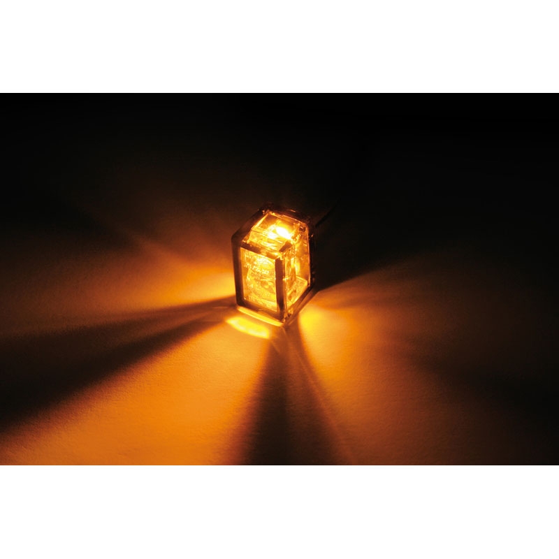 Indicatori di direzione per moto Highsider Smart Micro Cube-V LED grigio fumo