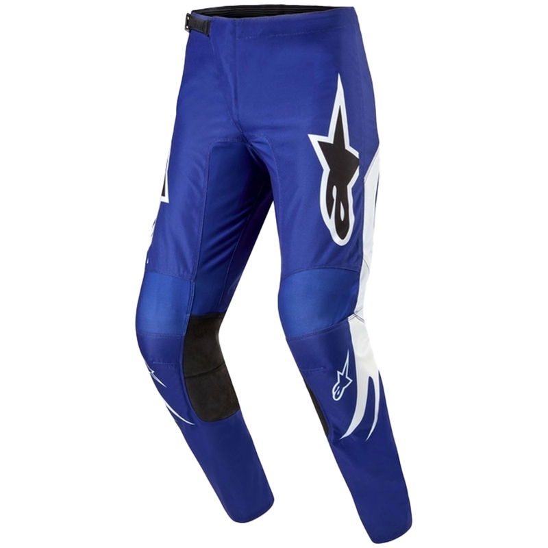 Pantaloni da motocross Alpinestars Fluid Lucent blu-bianco-nero